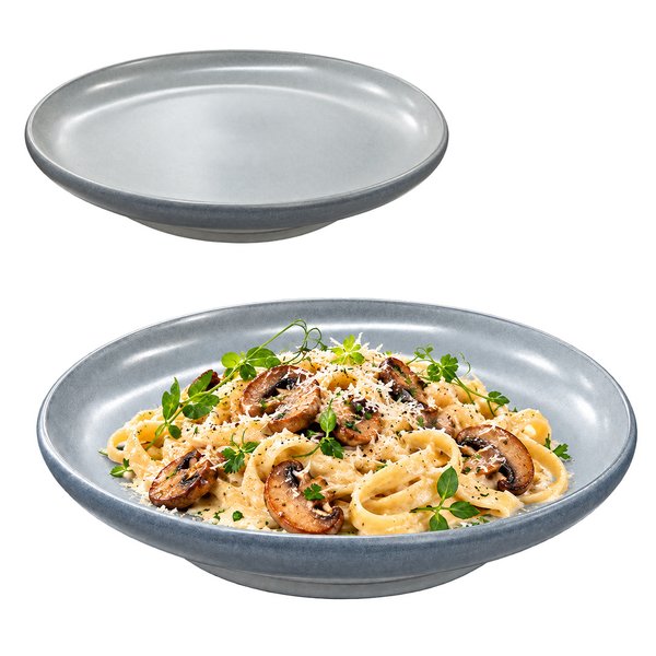Imagen de Plato ceramica gris mate 8inch