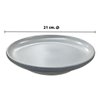 Imagen de Plato ceramica gris mate 8inch