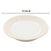 Imagen de Plato ceramica blanco 8inch-borde estampado