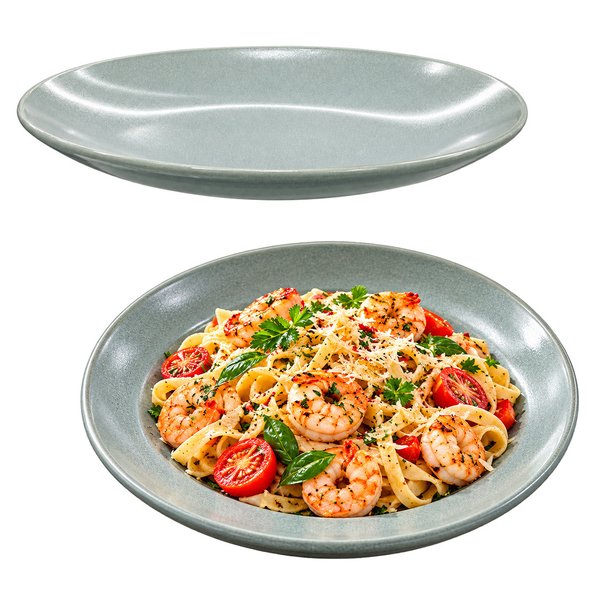 Imagen de Plato ceramica gris 8,5inch