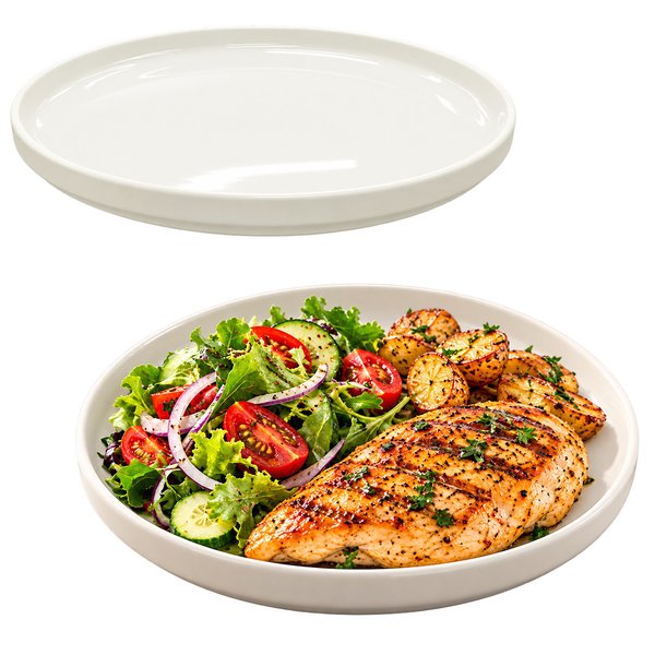 Imagen de Plato ceramica gris brilloso 10,5inch