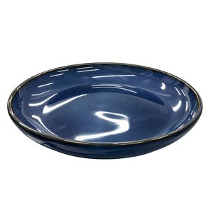 Imagen de Plato ceramica azul brilloso 10inch