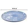 Imagen de Plato ceramica celeste brilloso 10,5inch