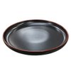 Imagen de Plato ceramica negro mate 10inch-borde alto color