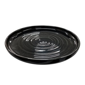 Imagen de Plato ceramica negro brilloso 10,3inch