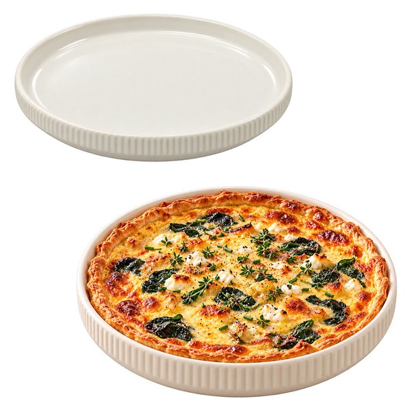 Imagen de Plato ceramica blanco mate 8inch-borde alto