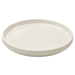 Imagen de Plato ceramica blanco mate 8inch-borde alto