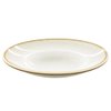 Imagen de Plato ceramica brilloso 8inch-borde marron
