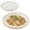 Imagen de Plato ceramica brilloso 8inch-borde color