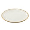 Imagen de Plato ceramica brilloso 8inch-borde color