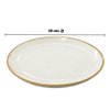 Imagen de Plato ceramica brilloso 8inch-borde color