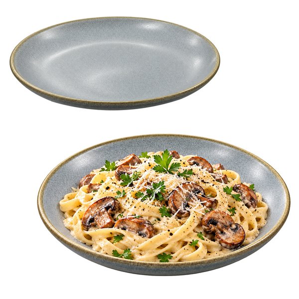 Imagen de Plato ceramica gris mate 8inch