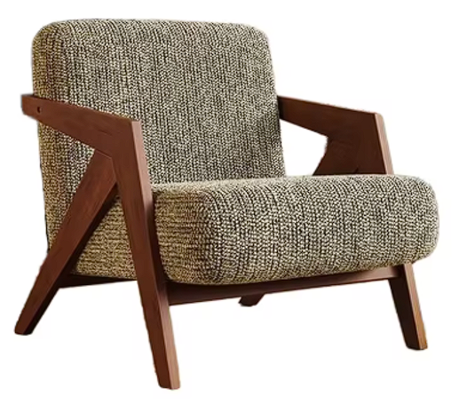 Imagen de Sillon madera tapizado 80x81x66-38cm del piso