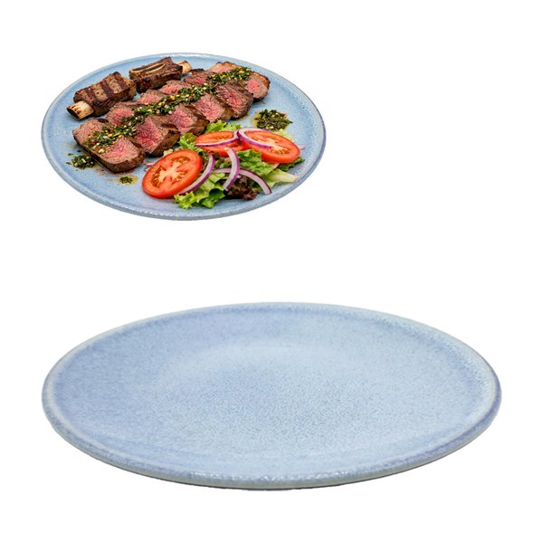 Imagen de Plato ceramica brilloso 8inch-celeste
