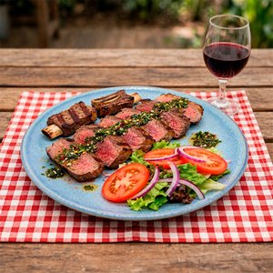 Imagen de Plato ceramica brilloso 8inch-celeste