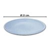 Imagen de Plato ceramica brilloso 8inch-celeste
