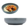 Imagen de Plato ceramica gris mate hondo 22,5x5,5cm.