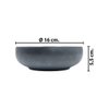 Imagen de Bowl ceramica gris mate 16,5x5,5cm.