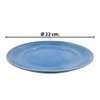 Imagen de Plato ceramica azul 8,75inch