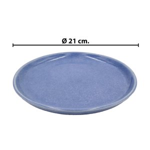 Imagen de Plato ceramica azul 8inch