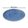 Imagen de Plato ceramica celeste brilloso 8,5inch