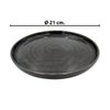 Imagen de Plato ceramica negro brilloso 8,5inch