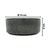 Imagen de Bowl ceramica negro brilloso 14x6cm-exterior ondeado