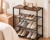 Imagen de Rack organizador 4 estantes En metal y madera