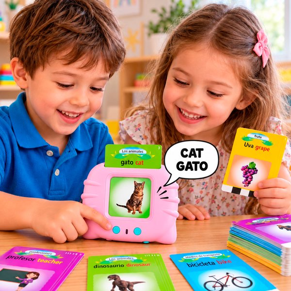 Imagen de Máquina de inserción de tarjetas en español e inglés 10x8cm.