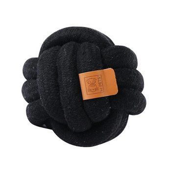 Imagen de Juguete Para Perro M-PETS Pelota Coto Lana Color Negro - 15 cm