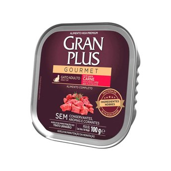 Imagen de Snack Paté GRAN PLUS Gato Adulto Sabor Carne 100grs