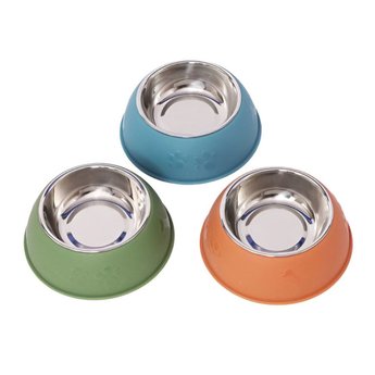 Imagen de Plato Comedero Para Mascotas Acero Inoxidable Chico