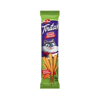 Imagen de Snack Para Gato DRZOO Tiritas Cóctel Camarones 40gr - 1 Unidad