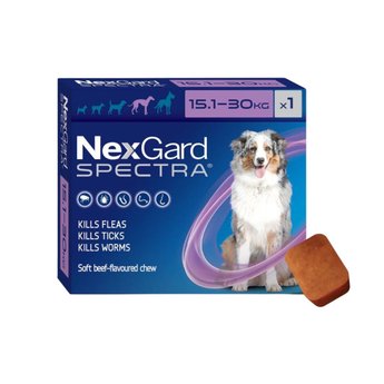 Imagen de Antiparasitario Interno y Externo NEXGARD SPECTRA 15 a 30 kg - 1 Comprimido