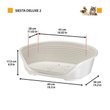 Imagen de Cama Para Mascota FERPLAST Siesta Deluxe 6 Bordo