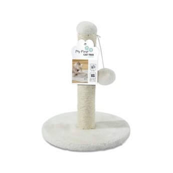 Imagen de Juguete Para Gato M-PETS Rascador My First Cat Tree Pompón Blanco