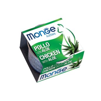 Imagen de Lata MONGE Gato Cachorro Pollo y Aloe 80 grs