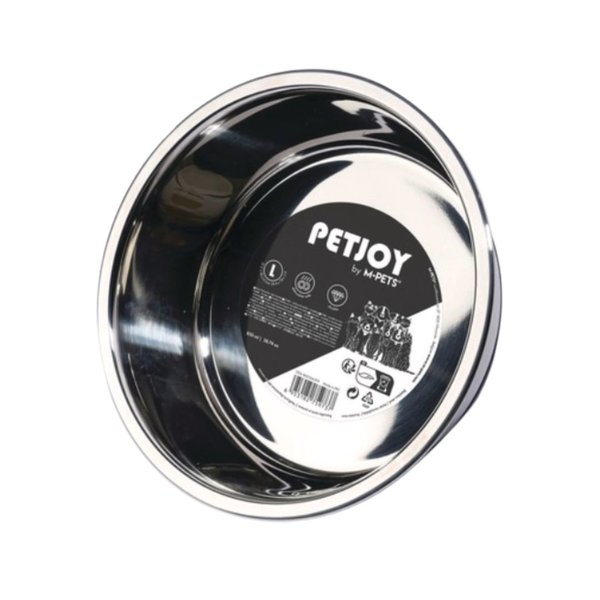 Imagen de Comedero Para Perro M-PETS Petjoy Dogfamily Chico Blanco y Negro - 490 ml