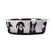 Imagen de Comedero Para Perro M-PETS Petjoy Dogfamily Chico Blanco y Negro - 490 ml