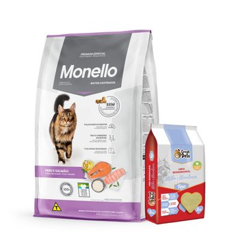 Imagen de Alimento MONELLO Gato Adulto Castrado Sabor Perú y Salmón 10.1 kg + Regalo