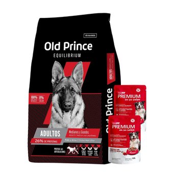 Imagen de Alimento OLD PRINCE Equilibrium Perro Adulto Raza Mediana y Grande 15 kg + Regalo