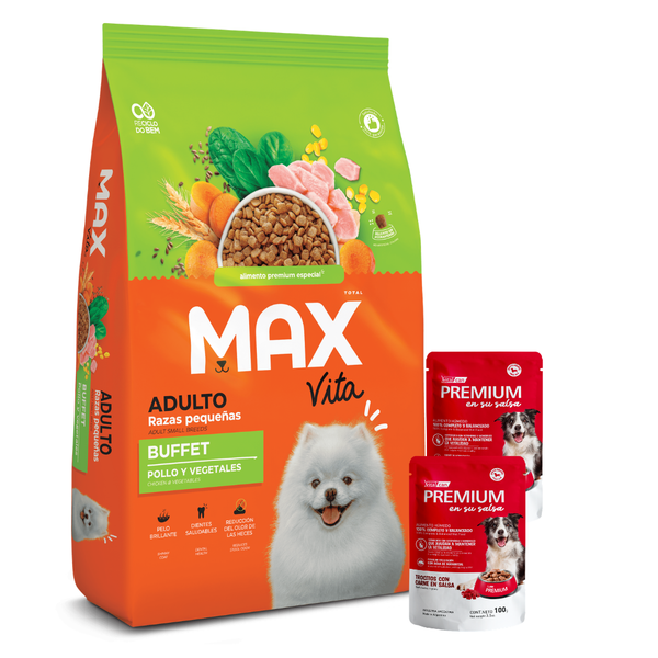 Imagen de Alimento MAX Perro Adulto Buffet Vita Raza Pequeña 10 kg + Regalo