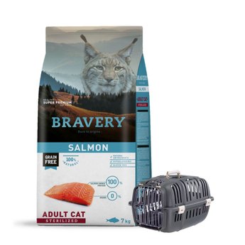 Imagen de Alimento BRAVERY Gato Adulto Castrado Sabor Salmón 7 kg + Regalo