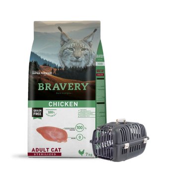 Imagen de Alimento BRAVERY Gato Adulto Castrado Sabor Pollo 7 kg + Regalo