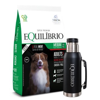 Imagen de Alimento EQUILIBRIO Perro Adulto Raza Mediana 15 kg + 3 kg + Regalo
