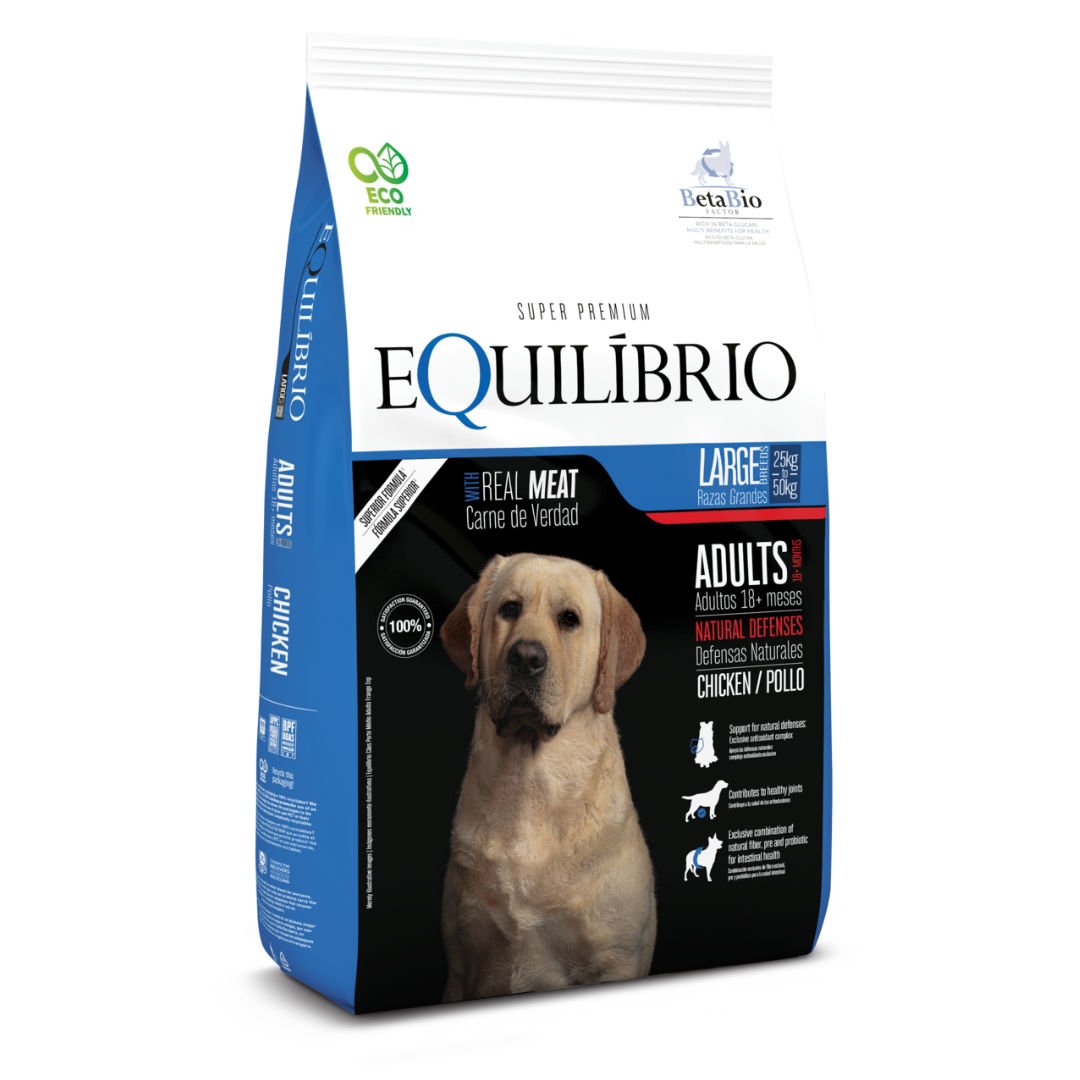 Alimento EQUILIBRIO Perro Adulto Raza Grande 15 kg + Regalo - Combo 3 ...
