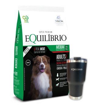 Imagen de Alimento EQUILIBRIO Perro Adulto Raza Mediana 15 + 3 kg + Regalo - Combo 4