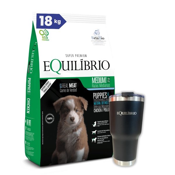 Imagen de Alimento EQUILIBRIO Perro Cachorro Raza Mediana 15 + 3 kg + Regalo