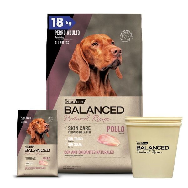 Imagen de Alimento VITALCAN Perro BALANCED Adulto Pollo 15+3 kg + Regalo