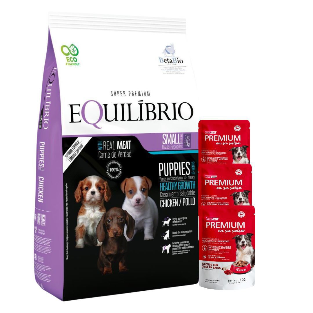 Alimento EQUILIBRIO Perro Cachorro Raza Pequeña 7,5 kg + Regalo ...